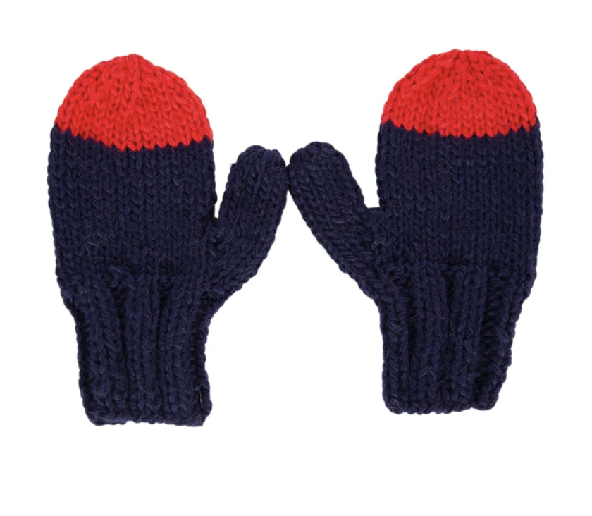 Sunrise Mittens - Navy