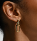 Twofold Linked Hoop Earrings