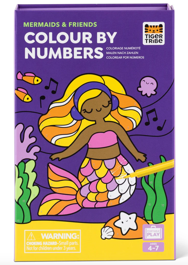 Colour By Numbers - Mermaids & Friends