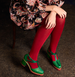 Geo Merino Wool Tights
