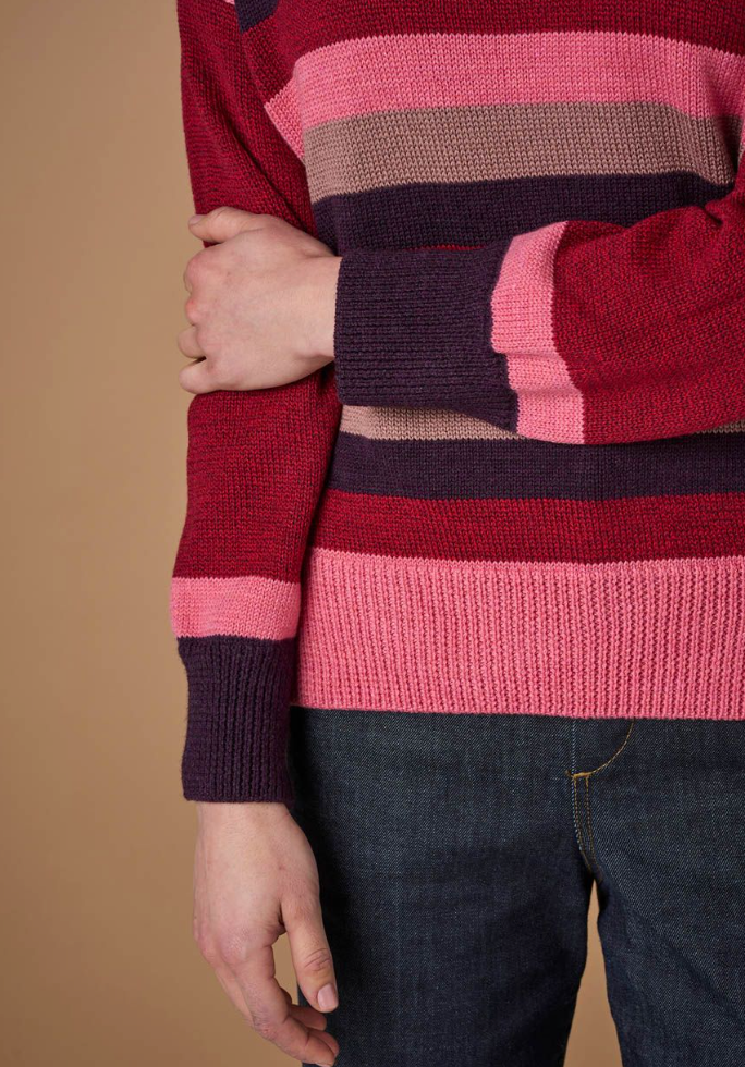 Clover Four Colour Stripe Jumper