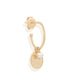 14KT Peaceful Moon Hoops