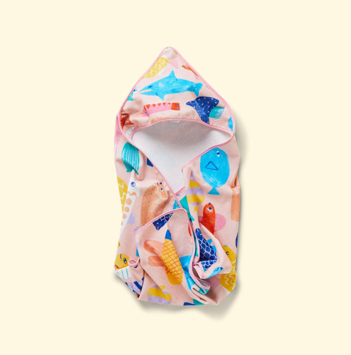 Rainbow Reef Hooded Towel