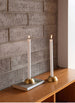 Pebble Candle Holder - Brass