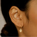 14KT Peaceful Moon Hoops