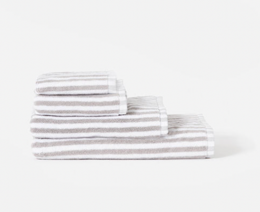 Wide Stripe Cotton Towels