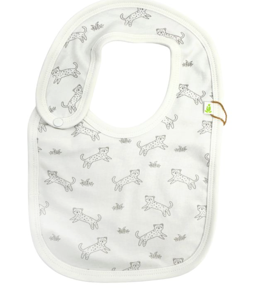 Happy Cheetah Reversible Bib