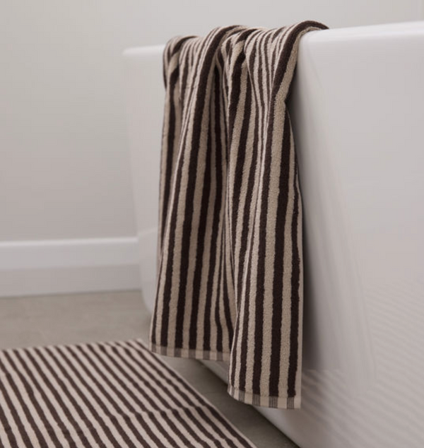 Wide Stripe Cotton Towels