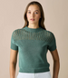 Ruby Crochet Short Sleeve Top