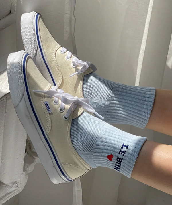 Embroidered Crew Socks