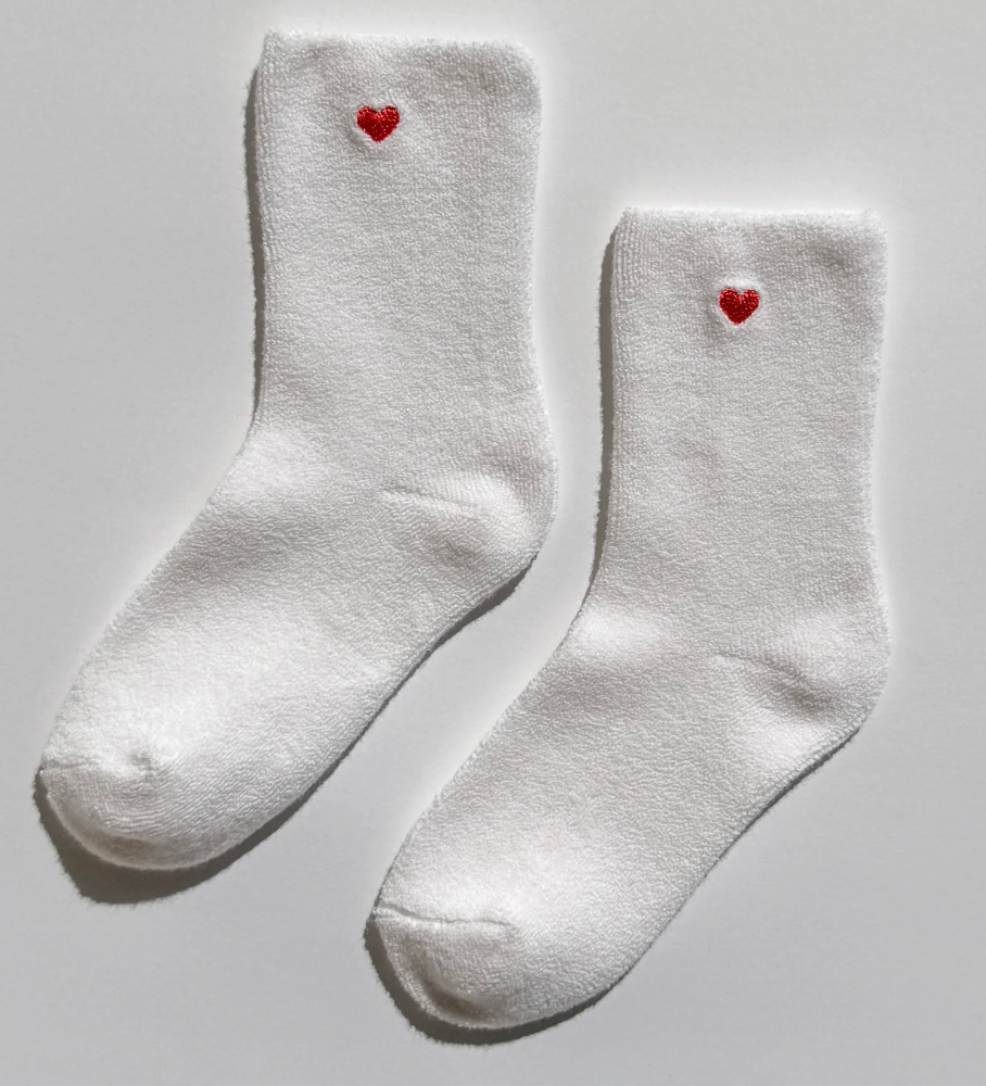 Embroidered Cloud Socks