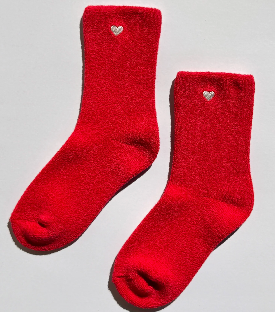 Embroidered Cloud Socks