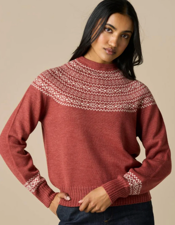 Ingrid Two Colour Fair Isle Jumper