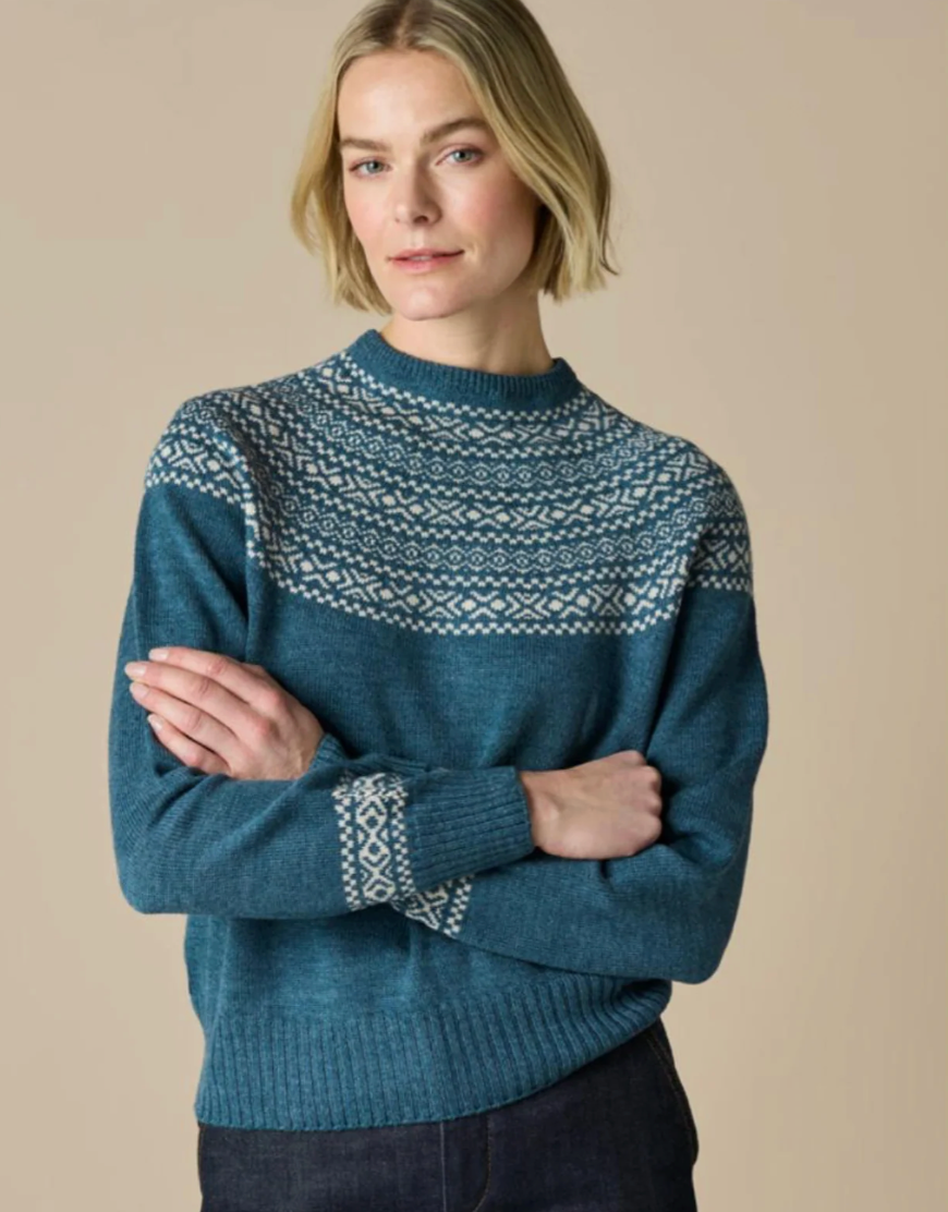Ingrid Two Colour Fair Isle Jumper