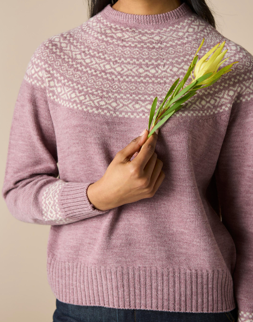 Ingrid Two Colour Fair Isle Jumper