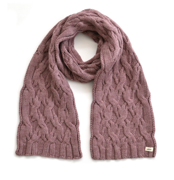 Mabel Aran Cable Scarf
