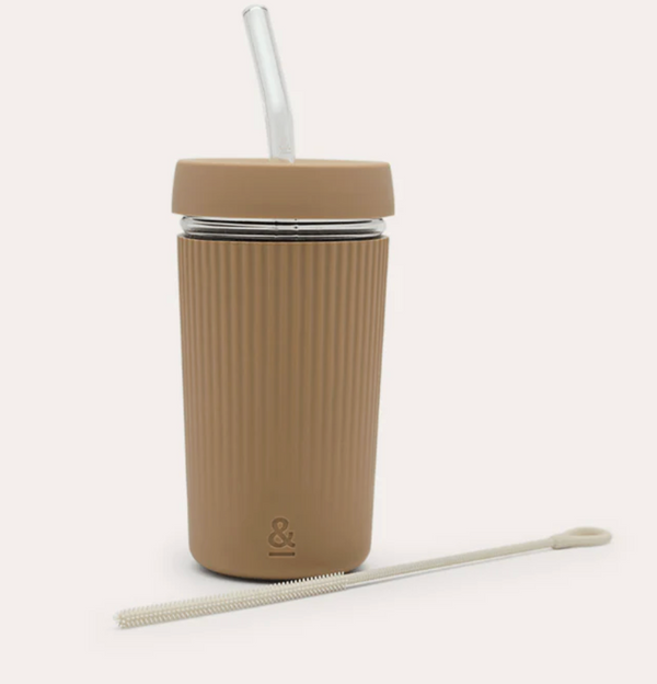 Reusable Glass Smoothie Cup