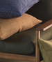 Fine Stripe Linen Cushion 55x 55 cm