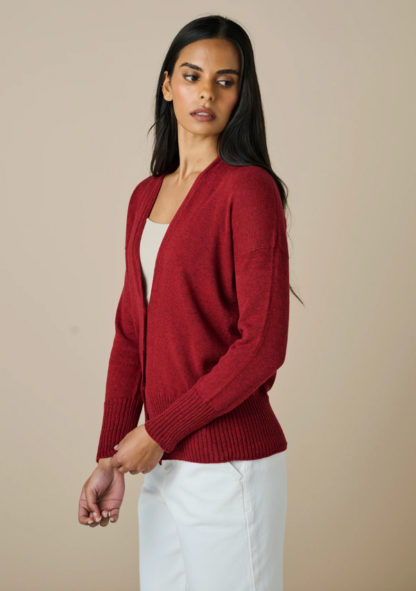 Edith V Neck Jersey Cardigan