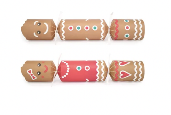 Gingerbread Christmas Crackers (Set of 12)