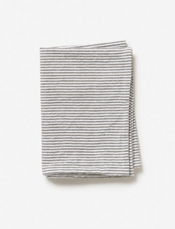 Washed Striped Cotton Tea Towel