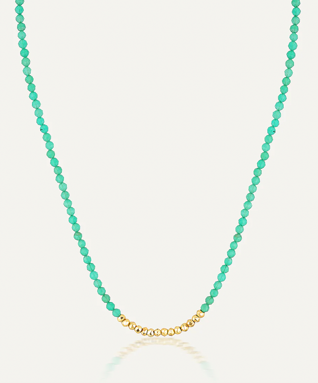 Rae Necklace - Green Onyx