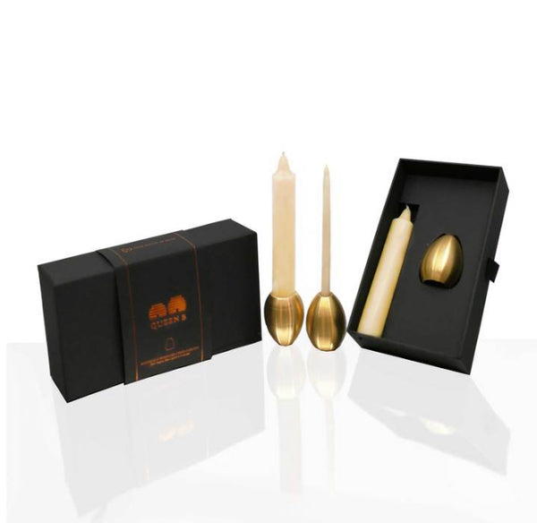 Black Label - Golden Egg Candle Holder Brass