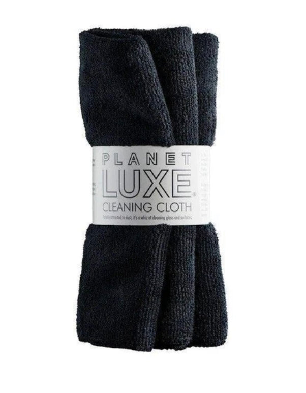 Cleaning Cloth Plush Black 2 Pack